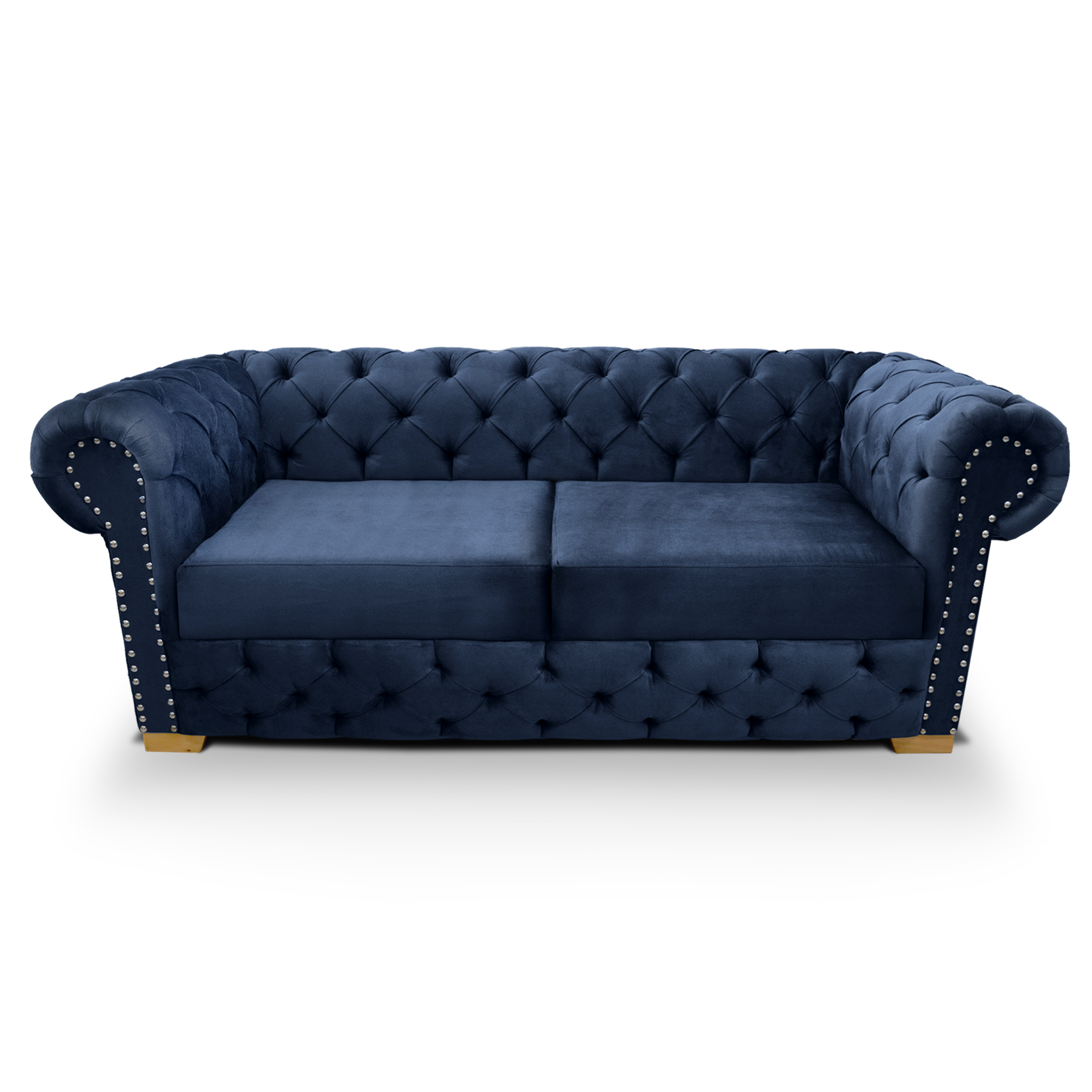 Sofa Chanty 3 Puestos Color Azul Turqui